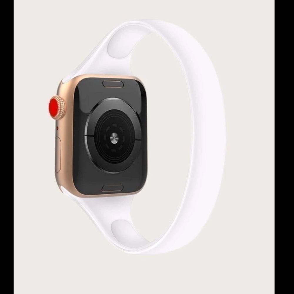 NEW simple white Apple Watch silicone band - Picture 2 of 6